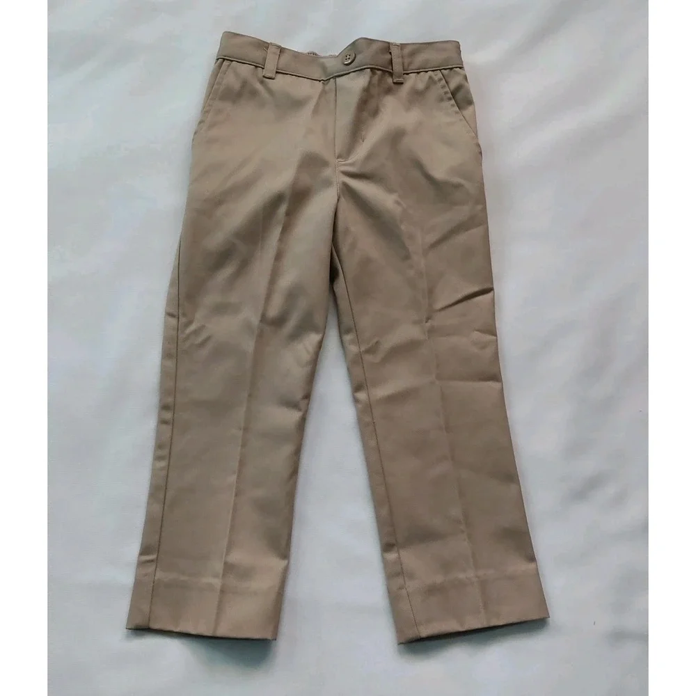 Classroom  Preschool  Co-ed  Flat Front Pants  Khaki Toddler Kids Size 3‎